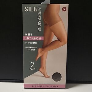 Impressions Sheer Light Support Pantyhose - Coffee Bean O6